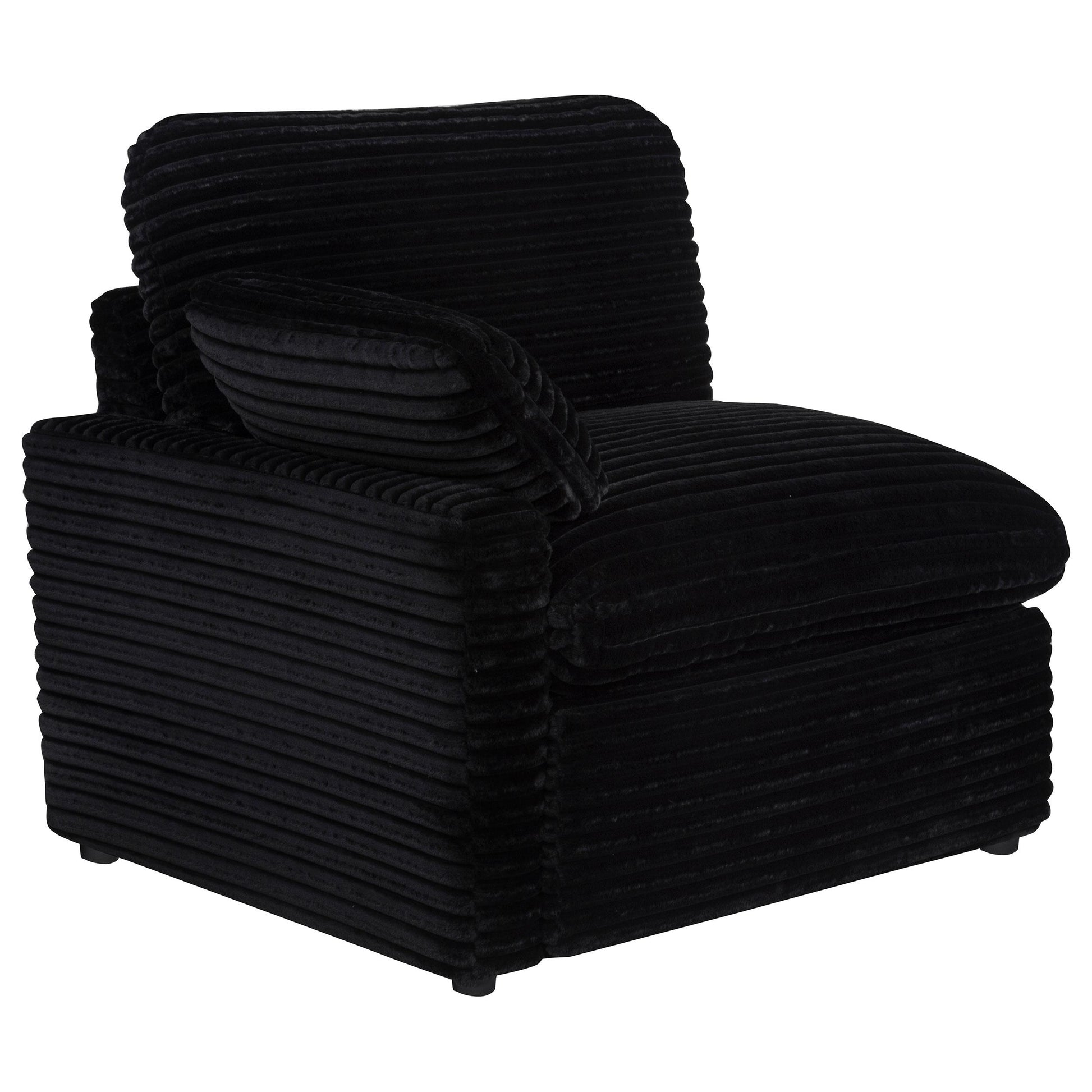  Coaster Furniture Collins 610362P Modular Power Loveseat - Black IMAGE 1