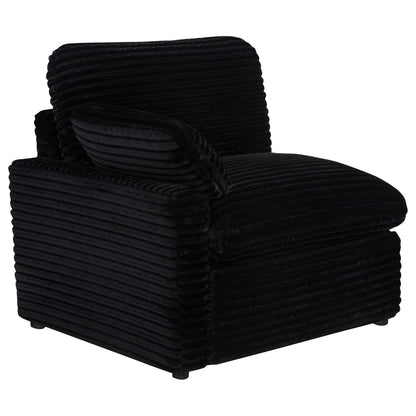  Coaster Furniture Collins 610362P Modular Power Loveseat - Black IMAGE 1