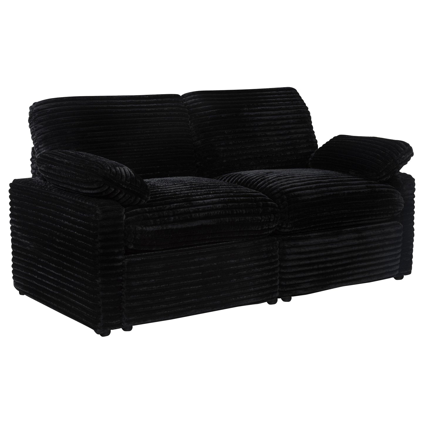  Coaster Furniture Collins 610362P Modular Power Loveseat - Black IMAGE 3