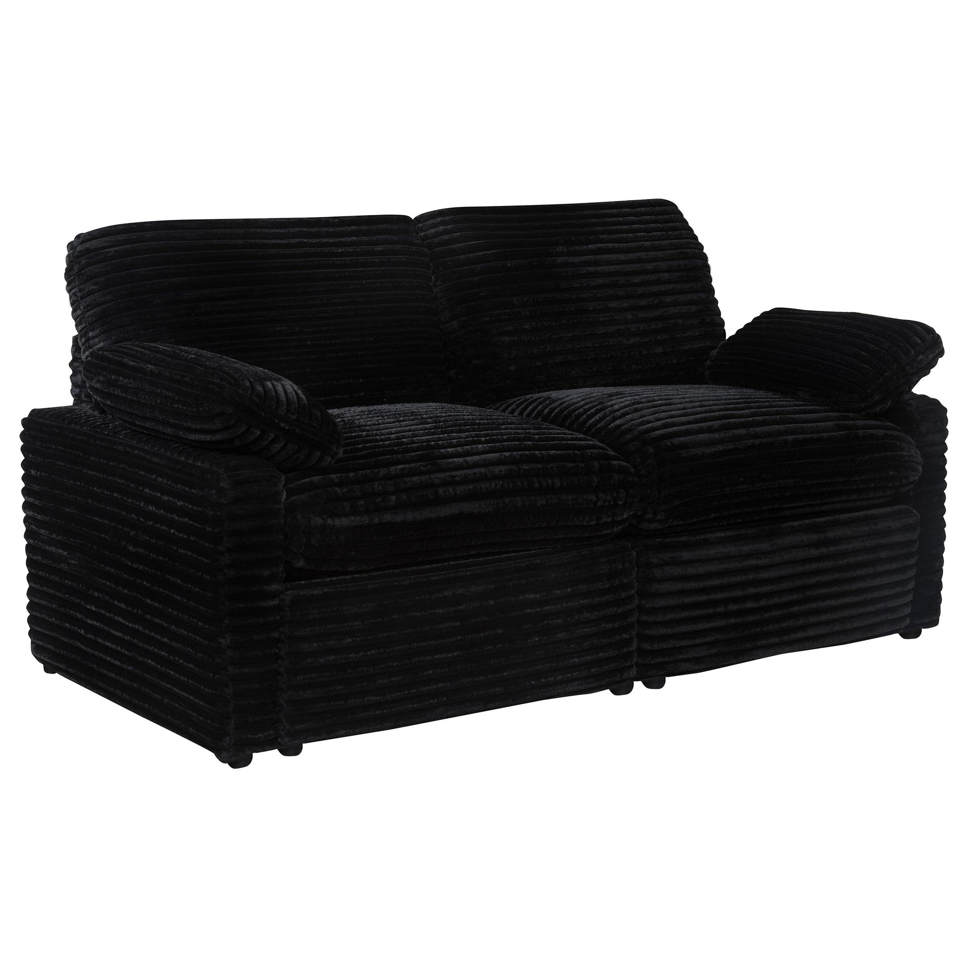  Coaster Furniture Collins 610362P Modular Power Loveseat - Black IMAGE 3