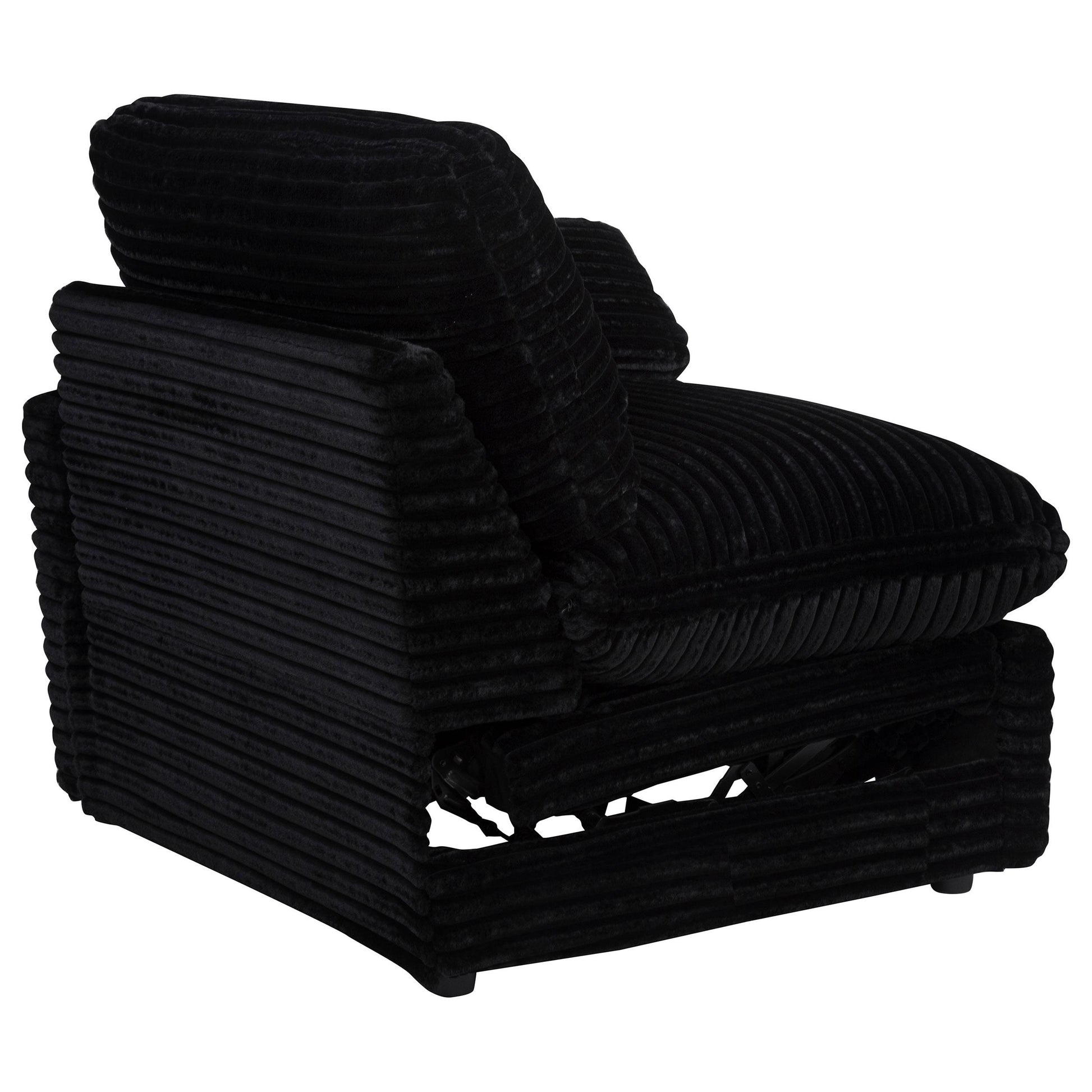  Coaster Furniture Collins 610362P Modular Power Loveseat - Black IMAGE 4