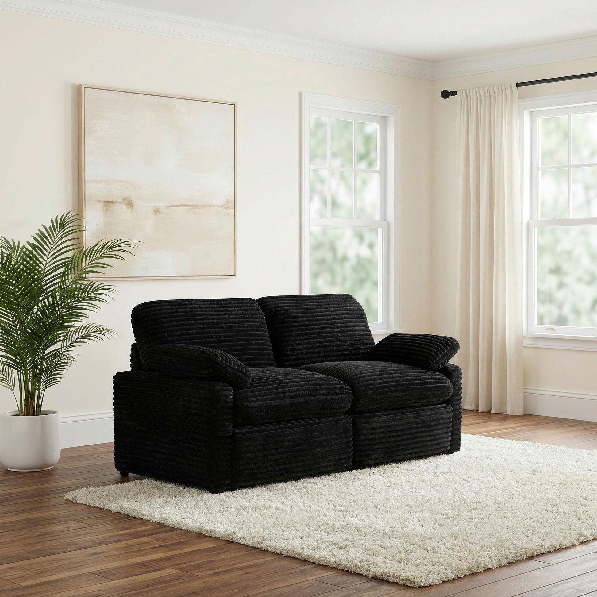  Coaster Furniture Collins 610362P Modular Power Loveseat - Black IMAGE 6