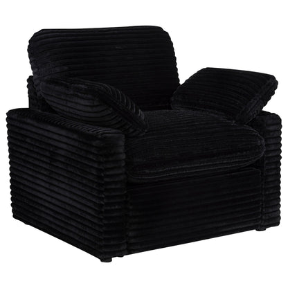  Coaster Furniture Collins 610363P Upholstered Power Recliner Chair - Black IMAGE 1