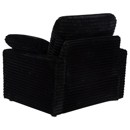  Coaster Furniture Collins 610363P Upholstered Power Recliner Chair - Black IMAGE 10