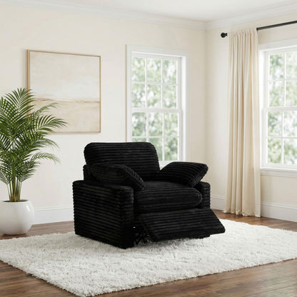  Coaster Furniture Collins 610363P Upholstered Power Recliner Chair - Black IMAGE 12