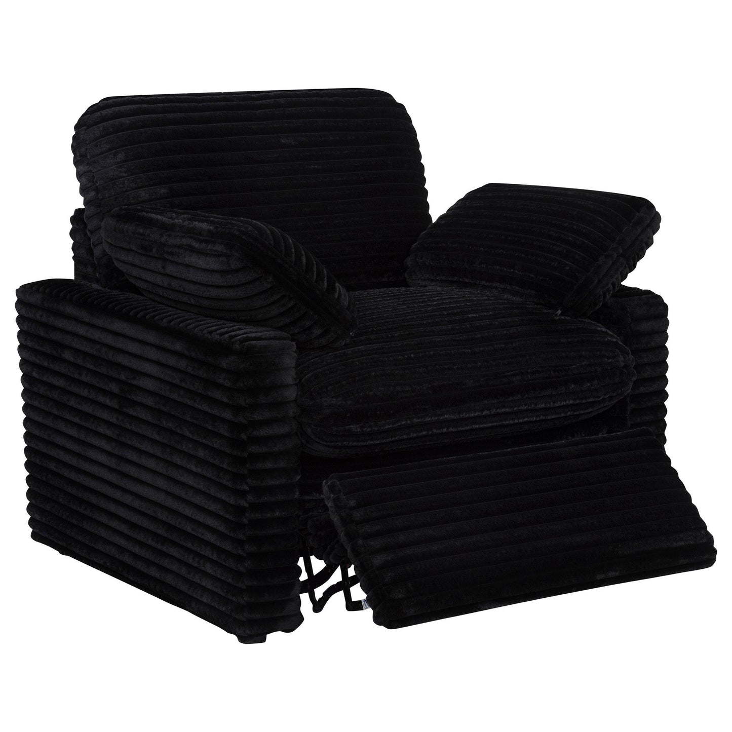  Coaster Furniture Collins 610363P Upholstered Power Recliner Chair - Black IMAGE 15