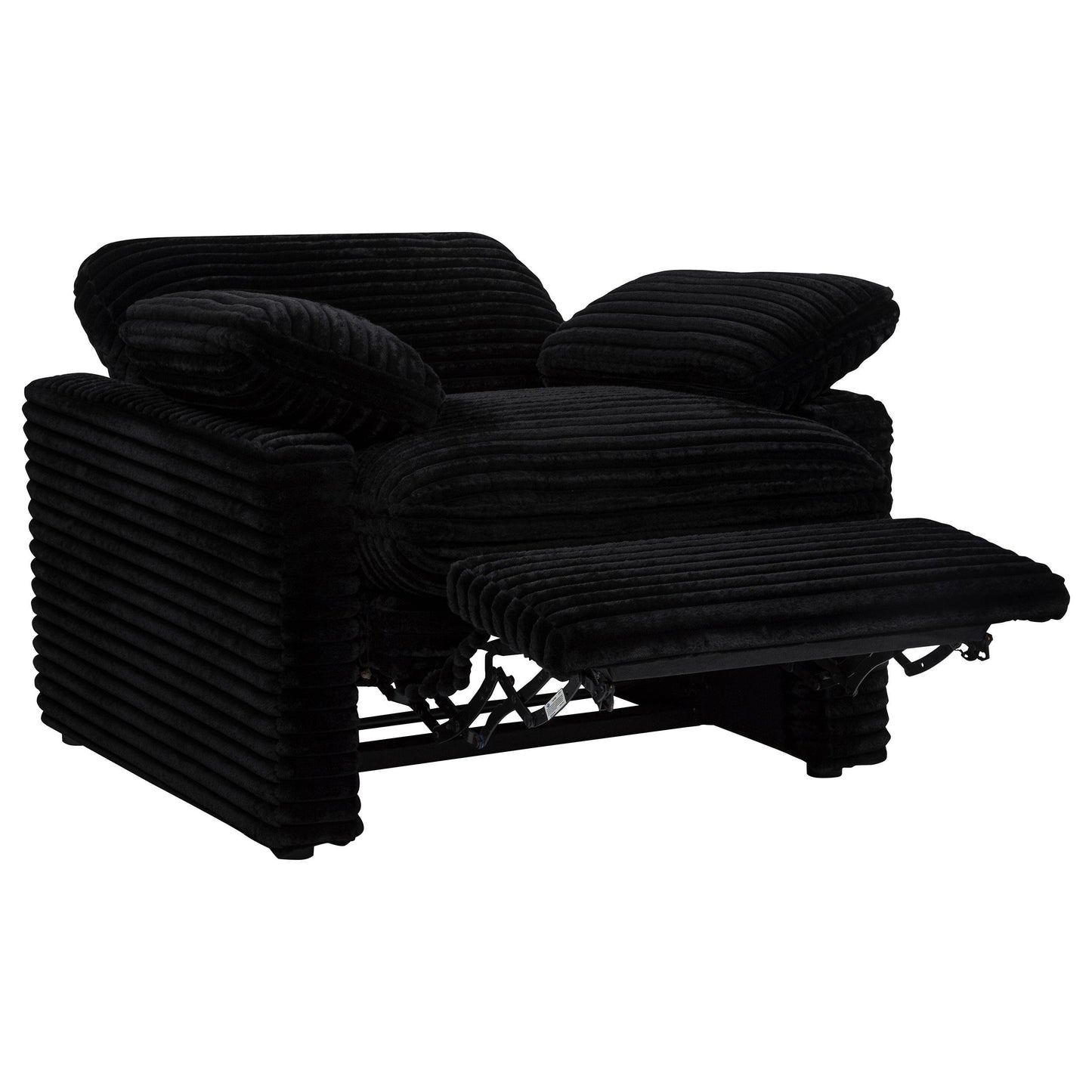  Coaster Furniture Collins 610363P Upholstered Power Recliner Chair - Black IMAGE 16