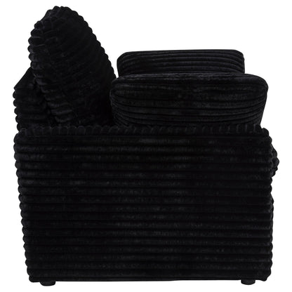  Coaster Furniture Collins 610363P Upholstered Power Recliner Chair - Black IMAGE 2