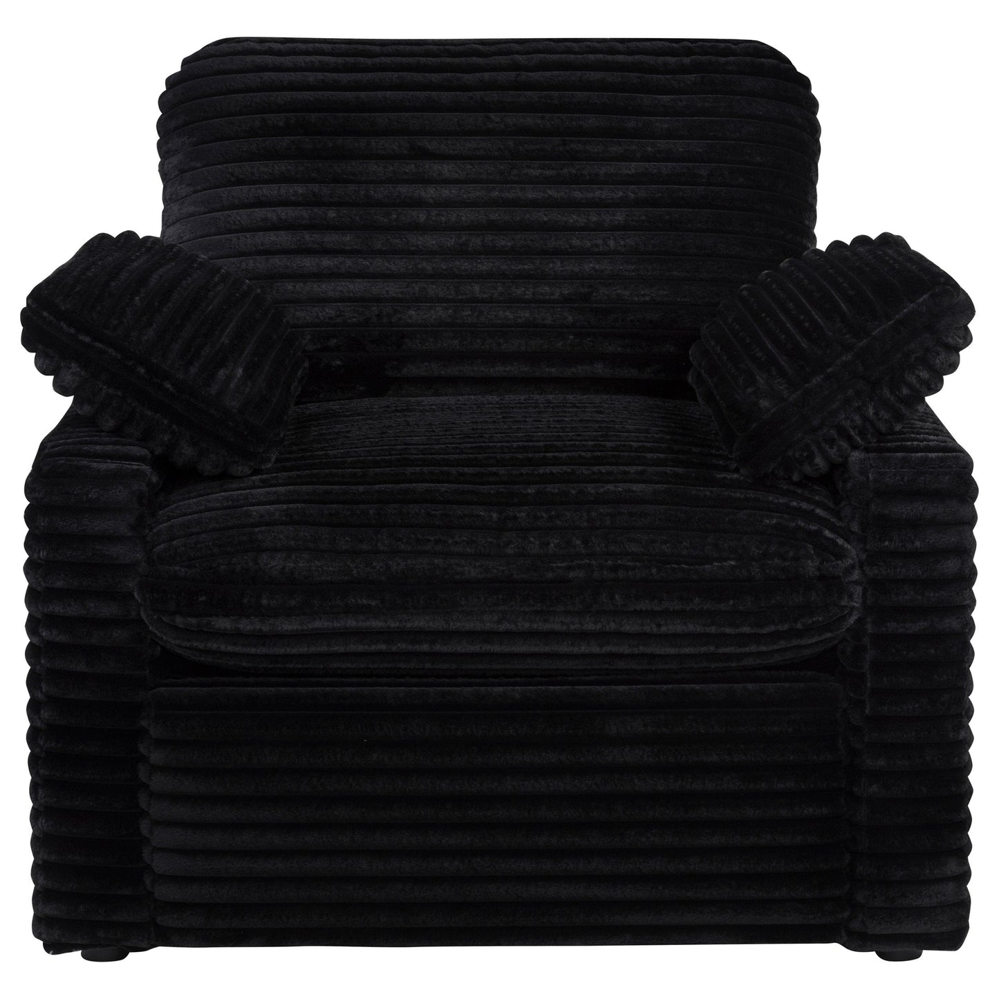  Coaster Furniture Collins 610363P Upholstered Power Recliner Chair - Black IMAGE 3