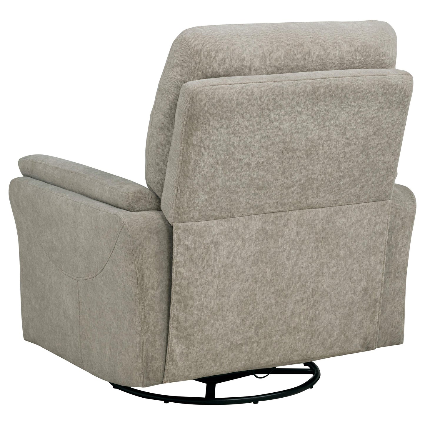  Coaster Furniture Adler 610423P Upholstered Power Swivel Glider Recliner - Greige IMAGE 1