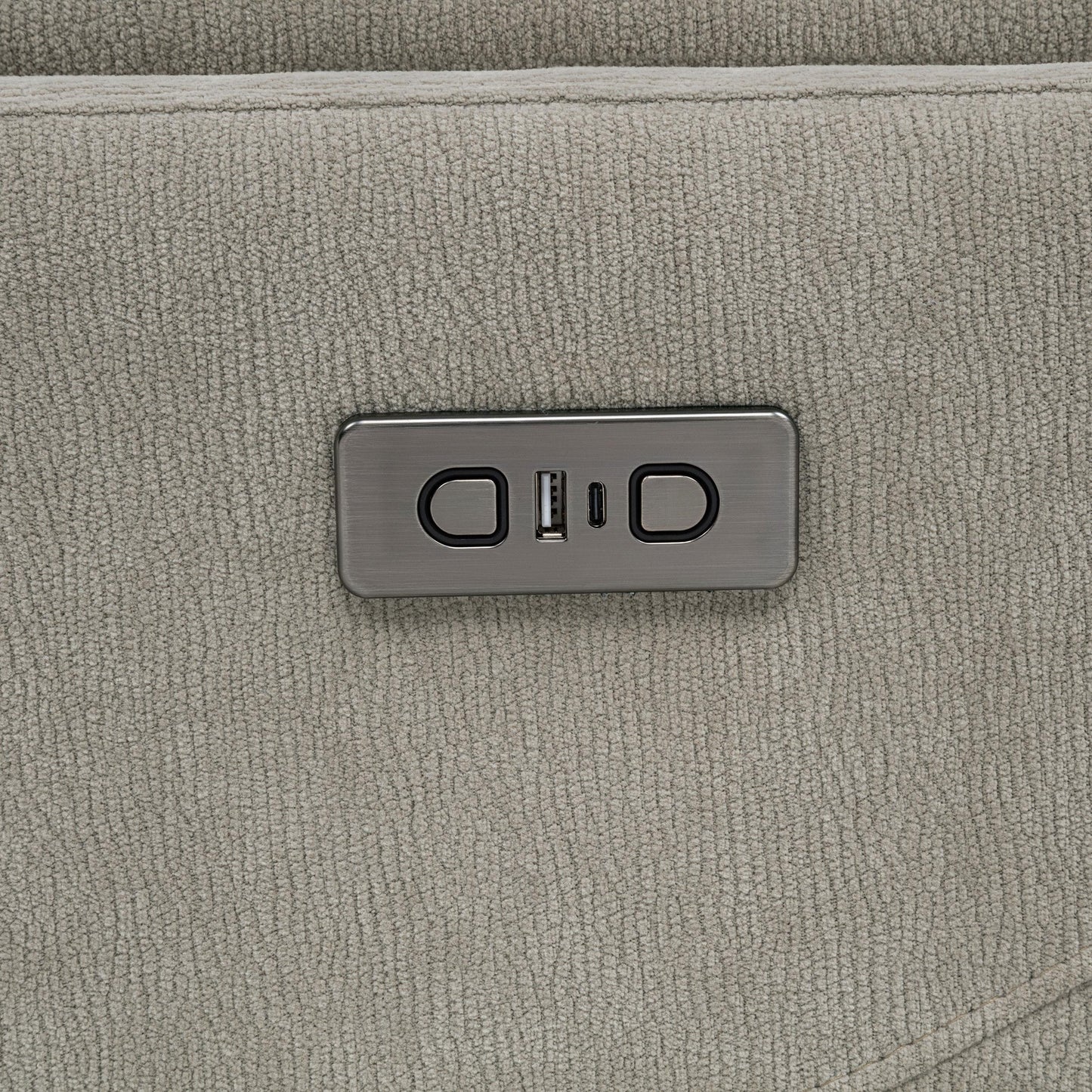  Coaster Furniture Adler 610423P Upholstered Power Swivel Glider Recliner - Greige IMAGE 3