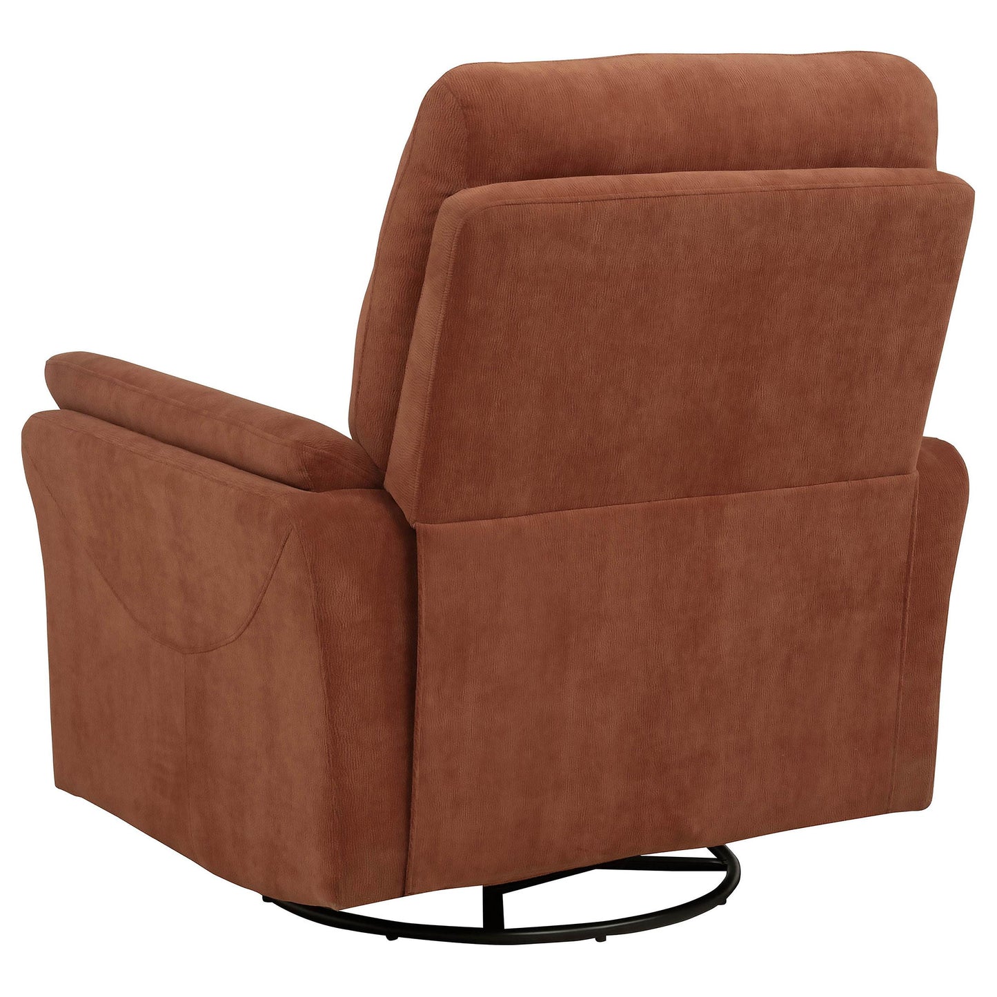  Coaster Furniture Adler 610433P Upholstered Power Swivel Glider Recliner - Rust IMAGE 4