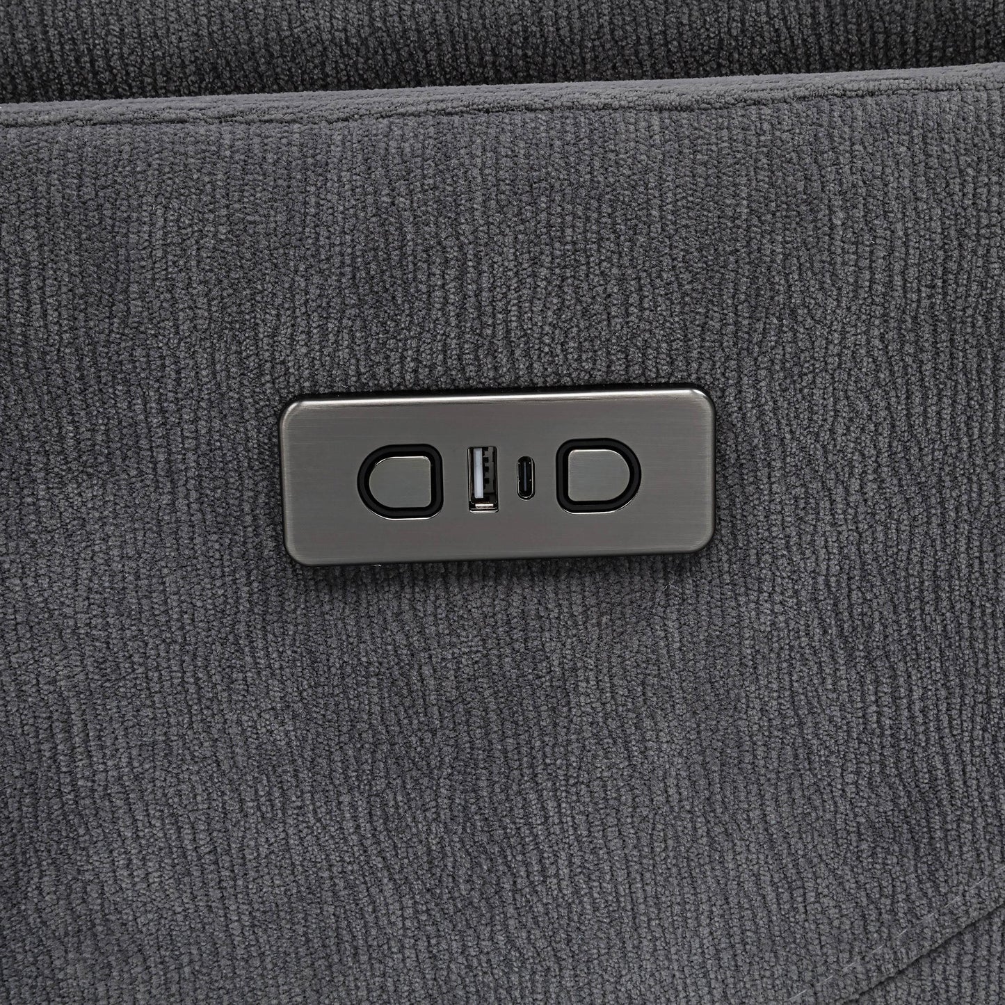  Coaster Furniture Adler 610443P Upholstered Power Swivel Glider Recliner - Charcoal Grey IMAGE 9