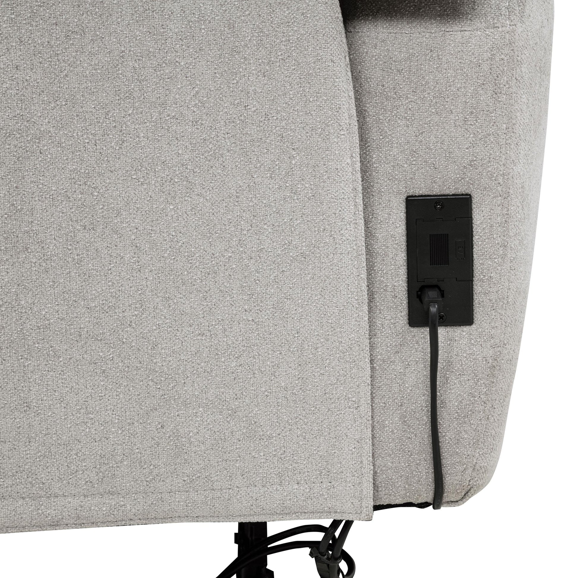  Coaster Furniture Sylmar 610521P Chenille Upholstered Power Reclining Sofa - Dove Grey IMAGE 10