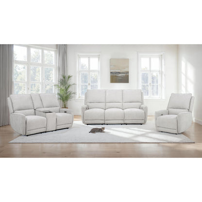  Coaster Furniture Sylmar 610521P Chenille Upholstered Power Reclining Sofa - Dove Grey IMAGE 17