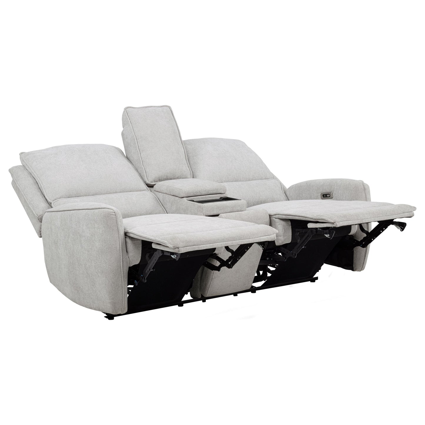  Coaster Furniture Sylmar 610522P Chenille Upholstered Power Reclining Loveseat - Dove Grey IMAGE 16