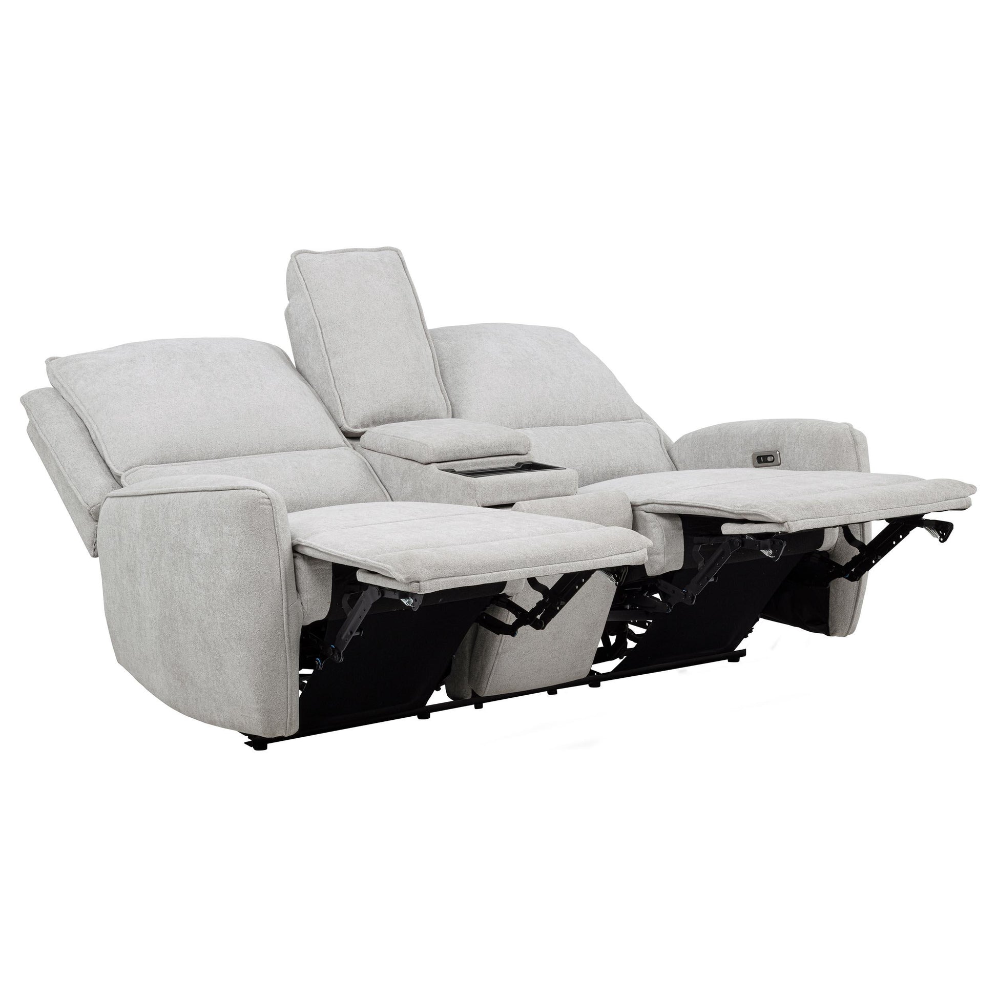  Coaster Furniture Sylmar 610522P Chenille Upholstered Power Reclining Loveseat - Dove Grey IMAGE 16