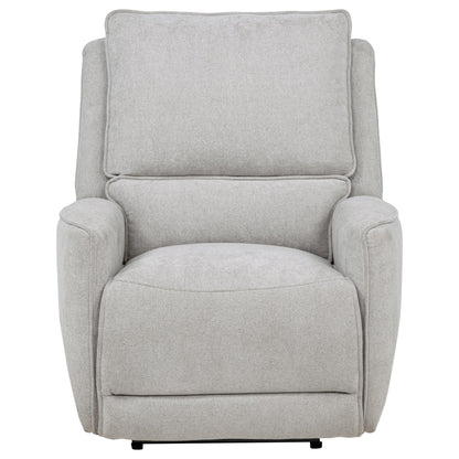  Coaster Furniture Sylmar 610523P Chenille Upholstered Power Recliner - Dove Grey IMAGE 10