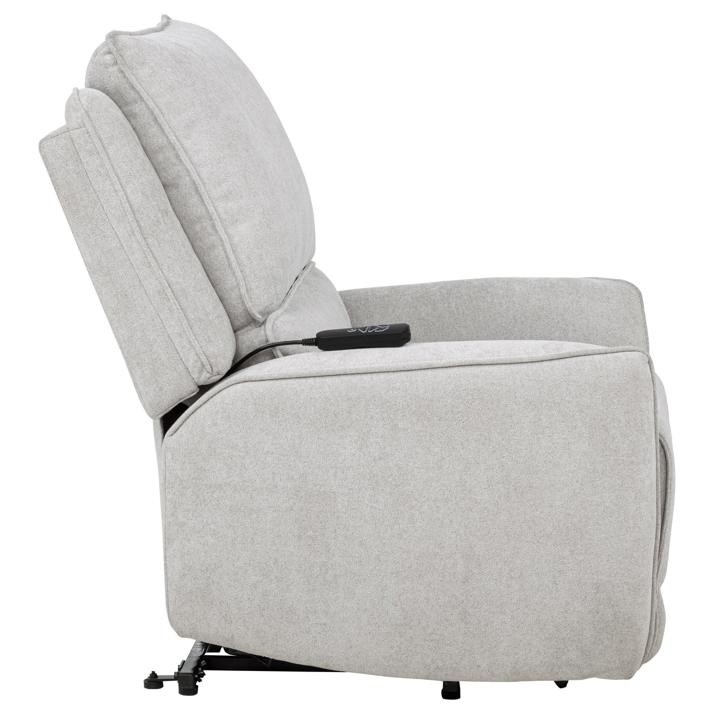  Coaster Furniture Sylmar 610524PP Chenille Upholstered Dual Power Lift Recliner - Dove Grey IMAGE 12