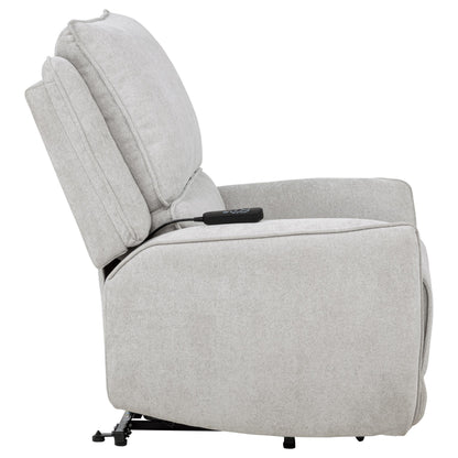  Coaster Furniture Sylmar 610524PP Chenille Upholstered Dual Power Lift Recliner - Dove Grey IMAGE 12