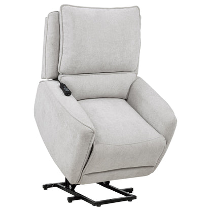  Coaster Furniture Sylmar 610524PP Chenille Upholstered Dual Power Lift Recliner - Dove Grey IMAGE 13