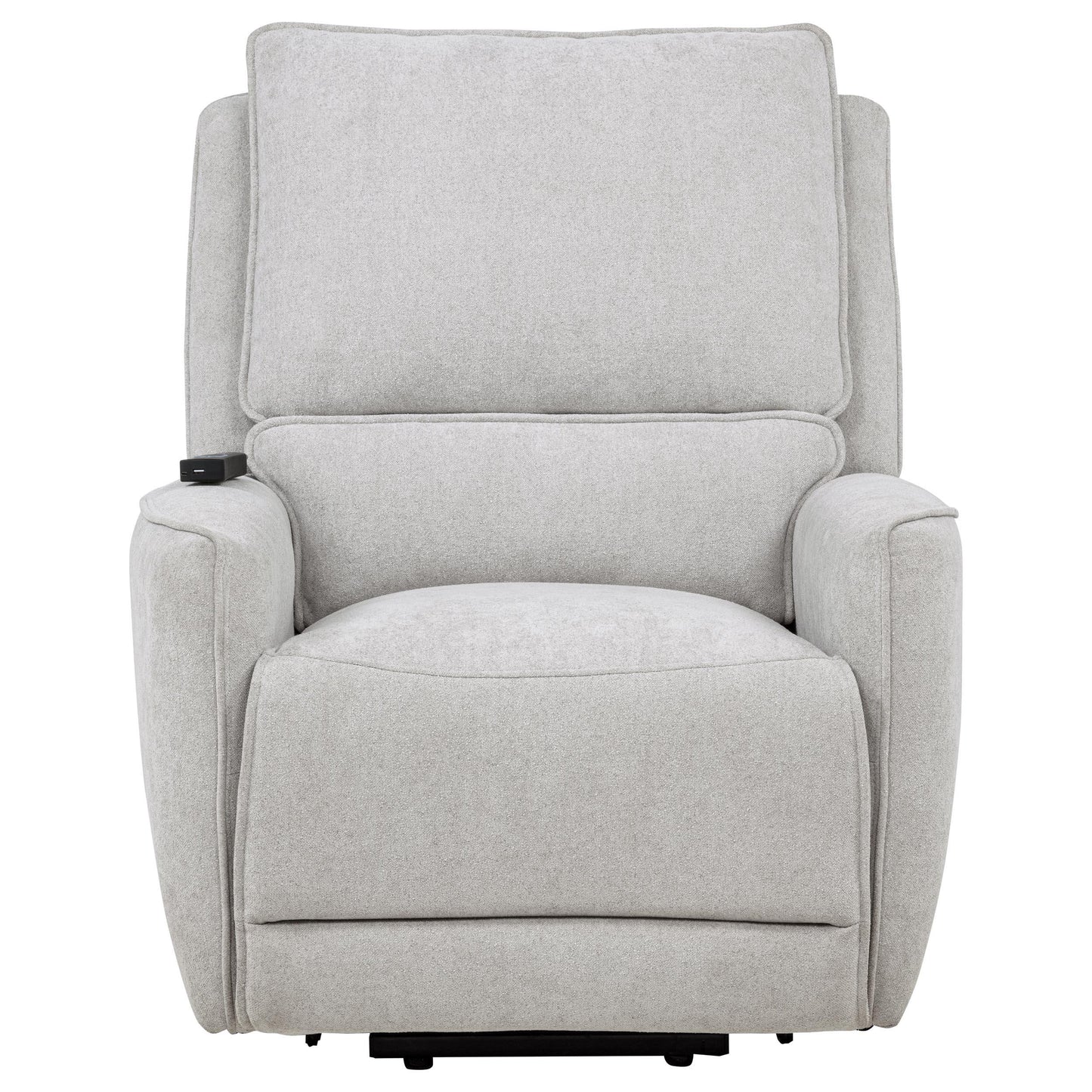  Coaster Furniture Sylmar 610524PP Chenille Upholstered Dual Power Lift Recliner - Dove Grey IMAGE 3