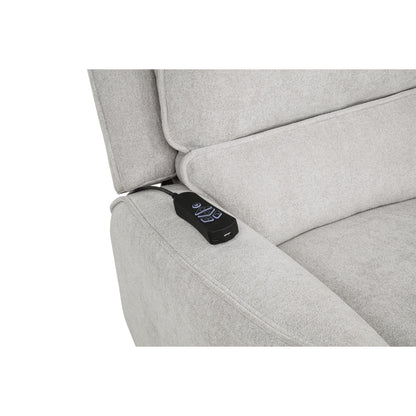  Coaster Furniture Sylmar 610524PP Chenille Upholstered Dual Power Lift Recliner - Dove Grey IMAGE 7