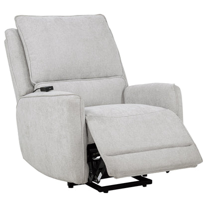  Coaster Furniture Sylmar 610524PP Chenille Upholstered Dual Power Lift Recliner - Dove Grey IMAGE 8