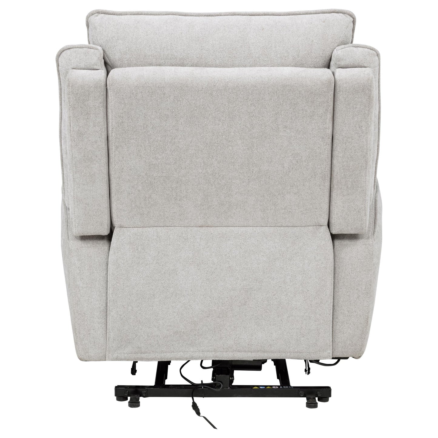 Coaster Furniture Sylmar 610524PP Chenille Upholstered Dual Power Lift Recliner - Dove Grey IMAGE 9