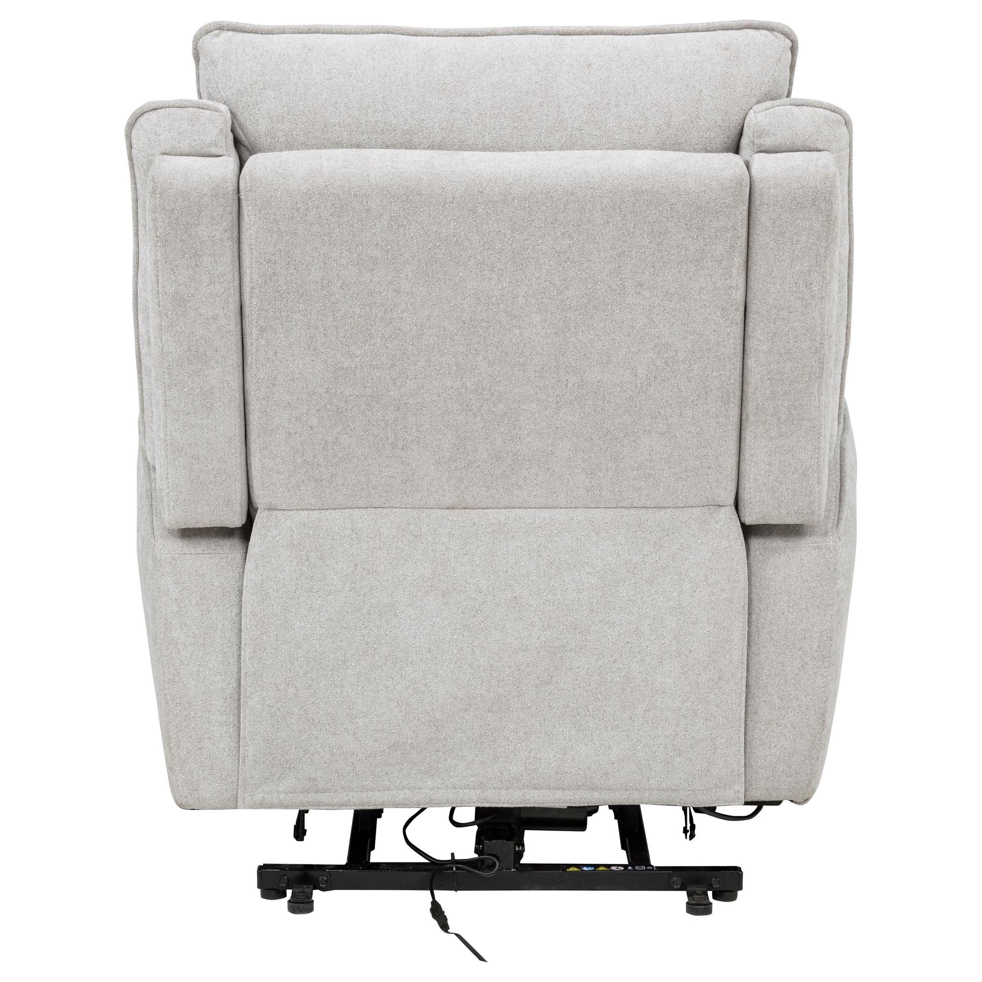  Coaster Furniture Sylmar 610524PP Chenille Upholstered Dual Power Lift Recliner - Dove Grey IMAGE 9