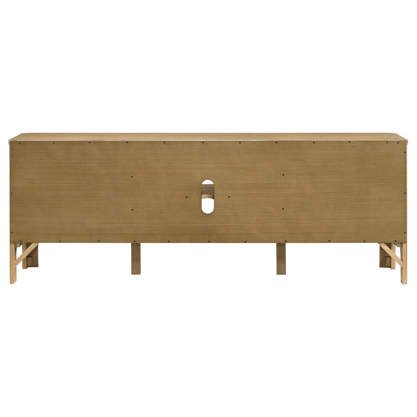  Coaster Furniture Rowe 701652 65-inch 2-door Wood TV Stand Media Console - Light Oak IMAGE 10