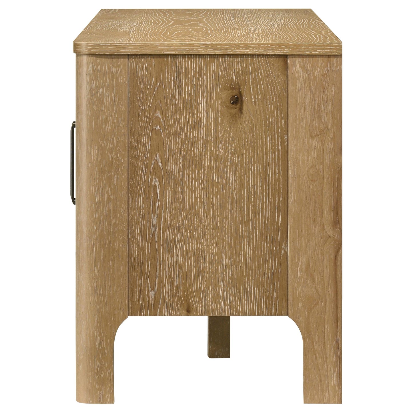  Coaster Furniture Rowe 701652 65-inch 2-door Wood TV Stand Media Console - Light Oak IMAGE 4