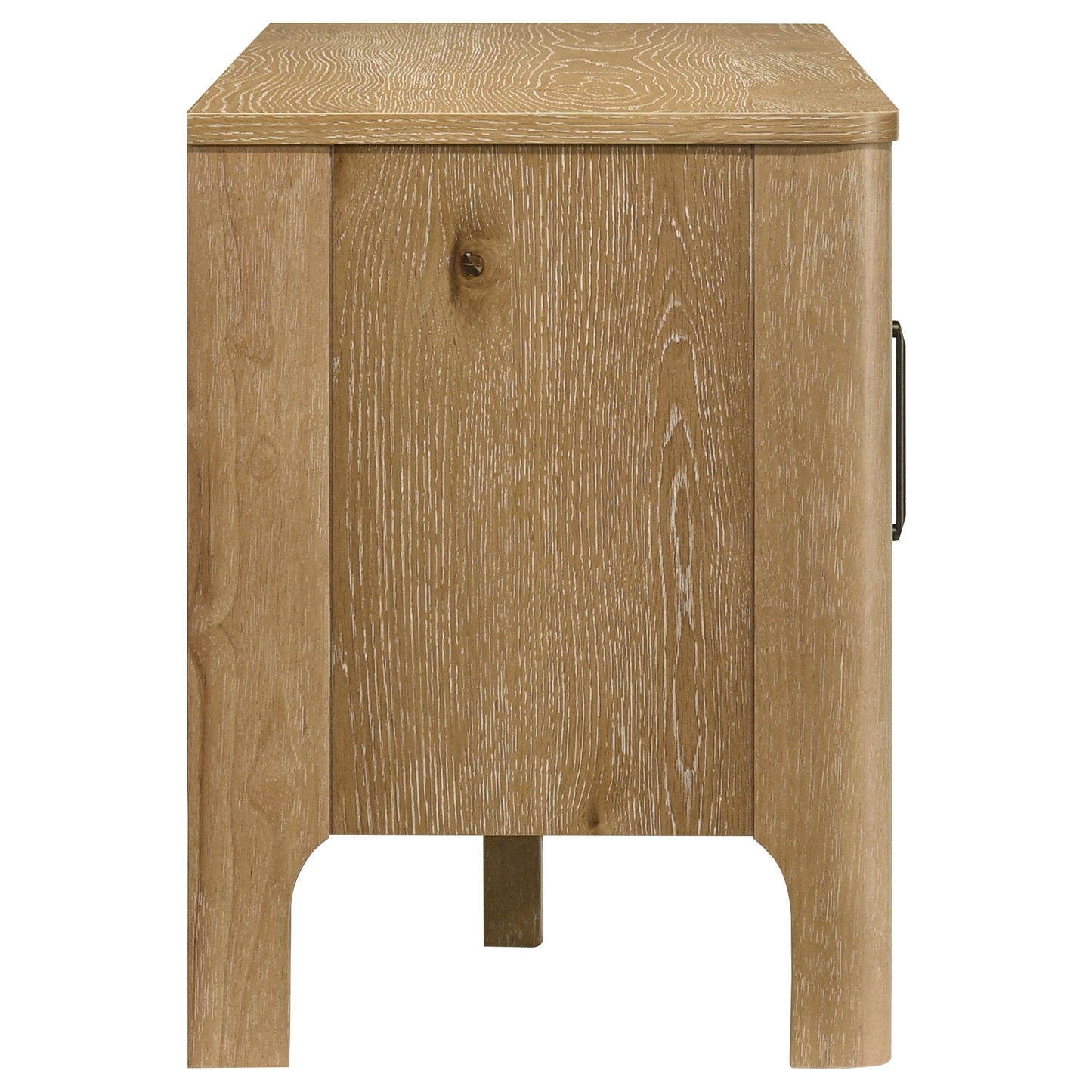  Coaster Furniture Rowe 701652 65-inch 2-door Wood TV Stand Media Console - Light Oak IMAGE 5