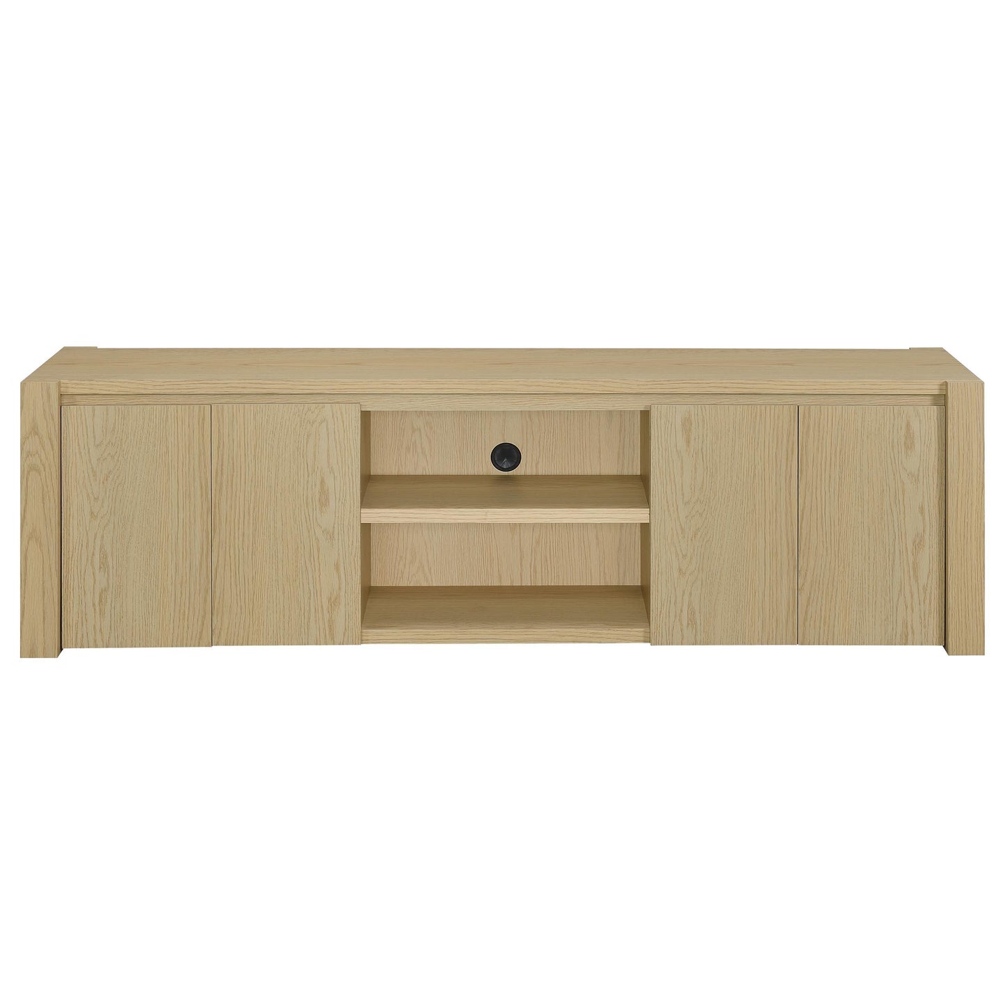  Coaster Furniture Laurelton 701653 78-inch 4-door TV Stand Media Console - Light Oak IMAGE 11