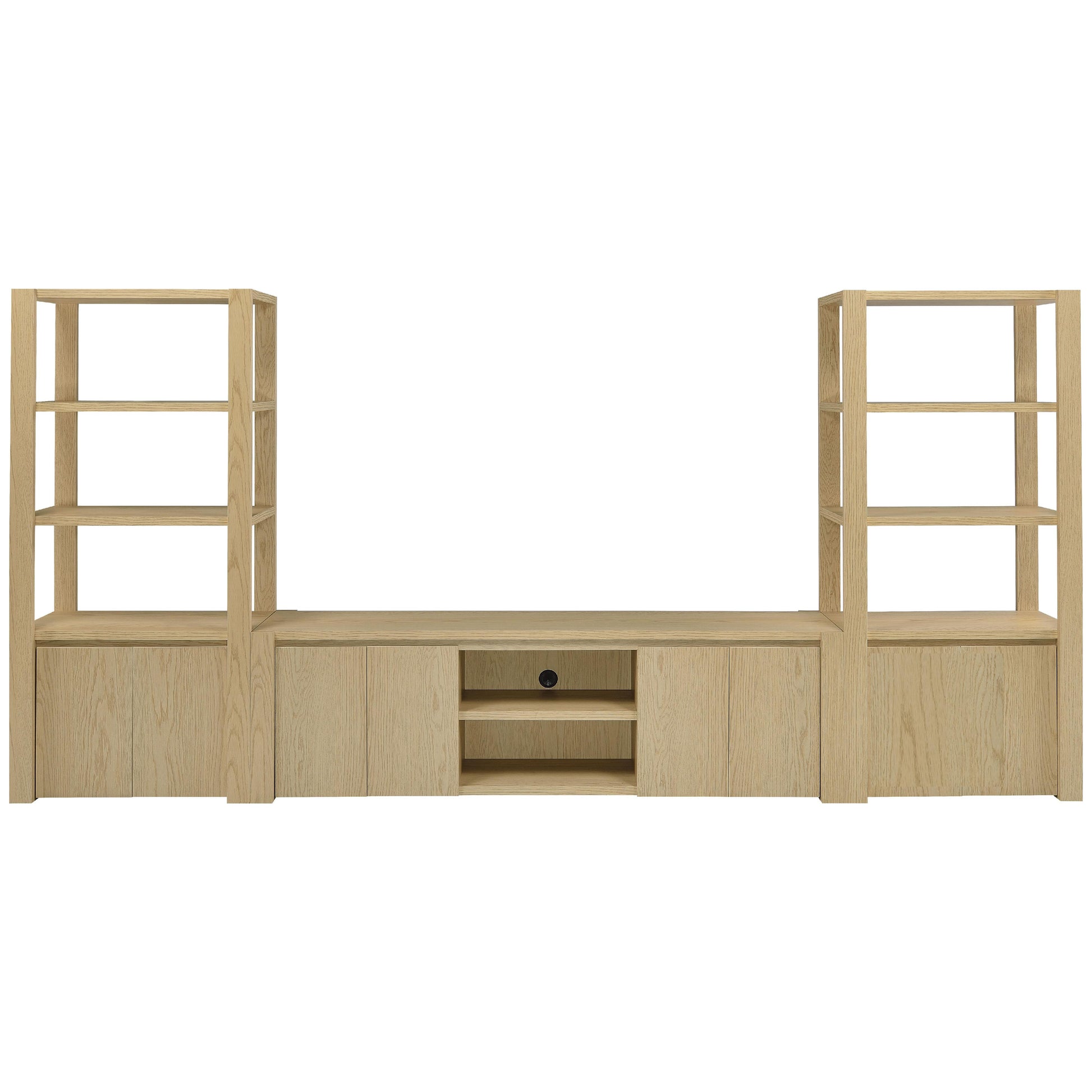  Coaster Furniture Laurelton 701653 78-inch 4-door TV Stand Media Console - Light Oak IMAGE 13