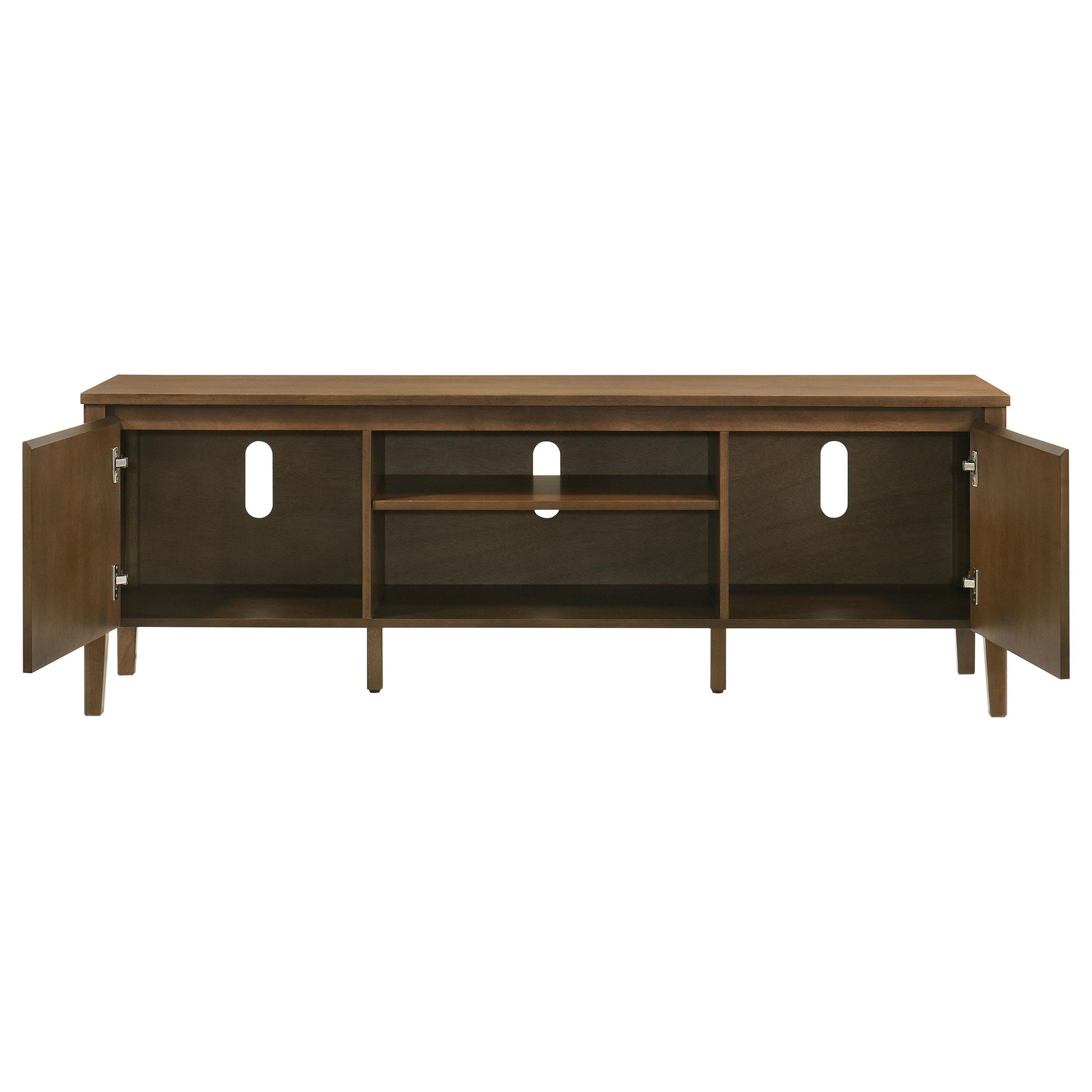  Coaster Furniture Thori 701672 63-inch 2-door TV Stand Media Console - Dark Brown IMAGE 10