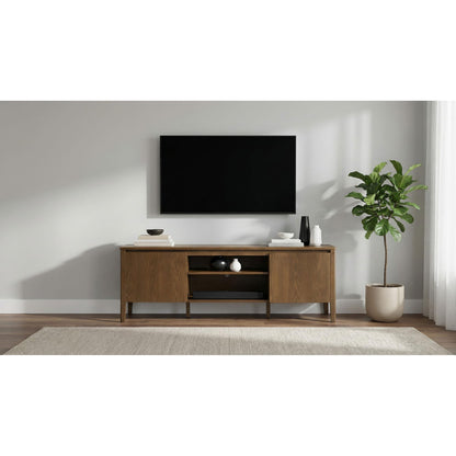 Coaster Furniture Thori 701672 63-inch 2-door TV Stand Media Console - Dark Brown IMAGE 4