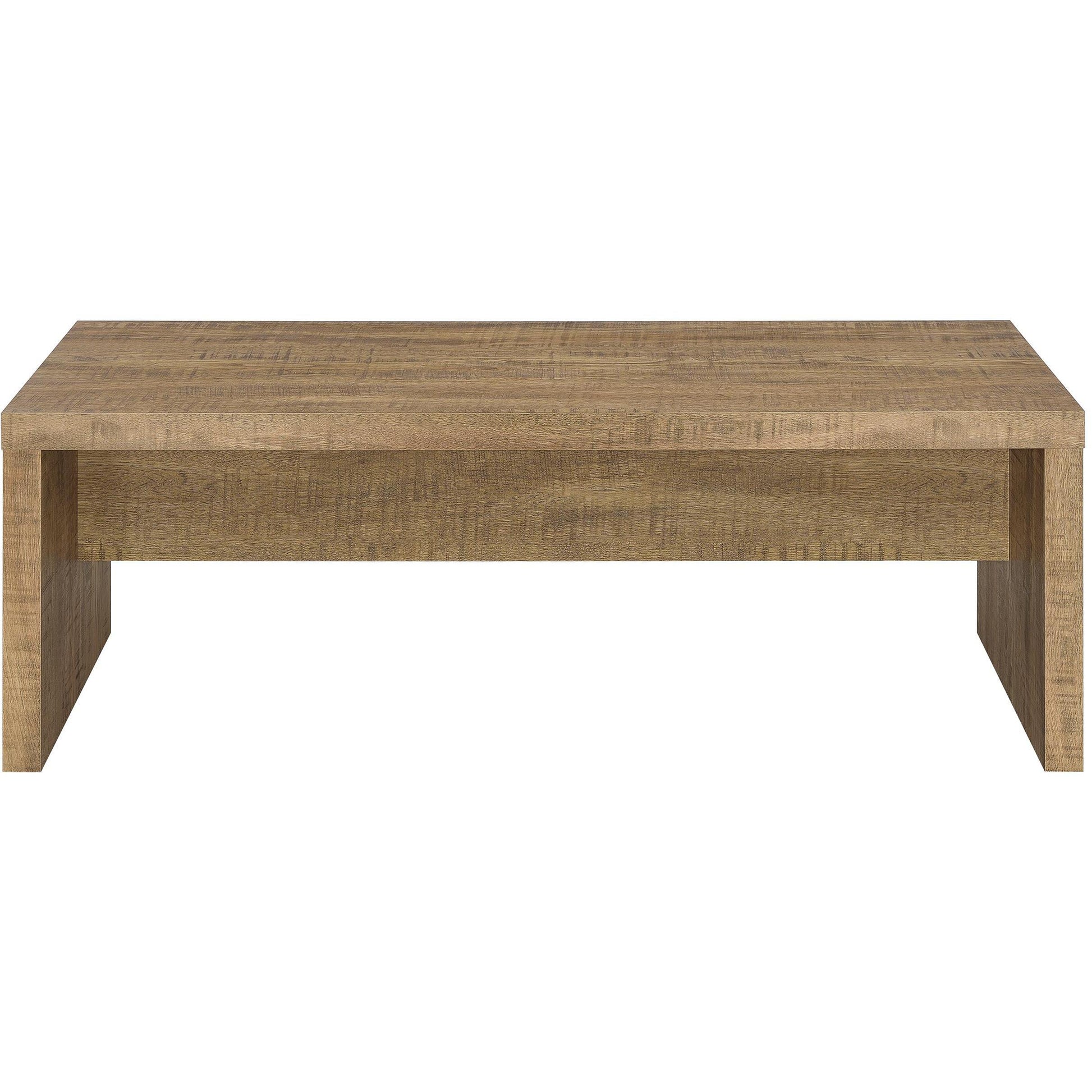  Coaster Furniture Lynette 704128-S3 3-piece Rectangular Coffee and End Table Set - Mango IMAGE 7