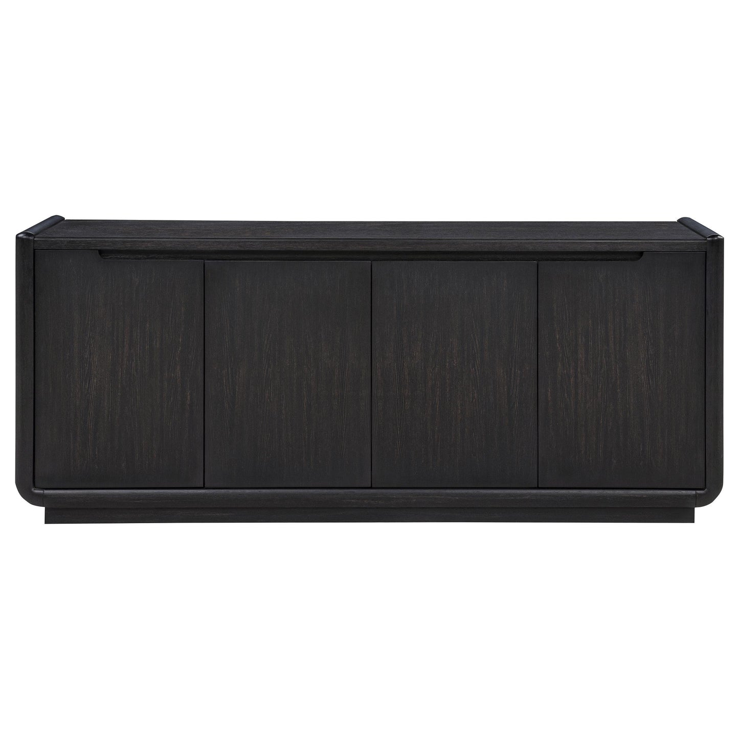  Coaster Furniture Leandro 704633 72-inch 4-door TV Stand Media Console - Burnished Black IMAGE 7