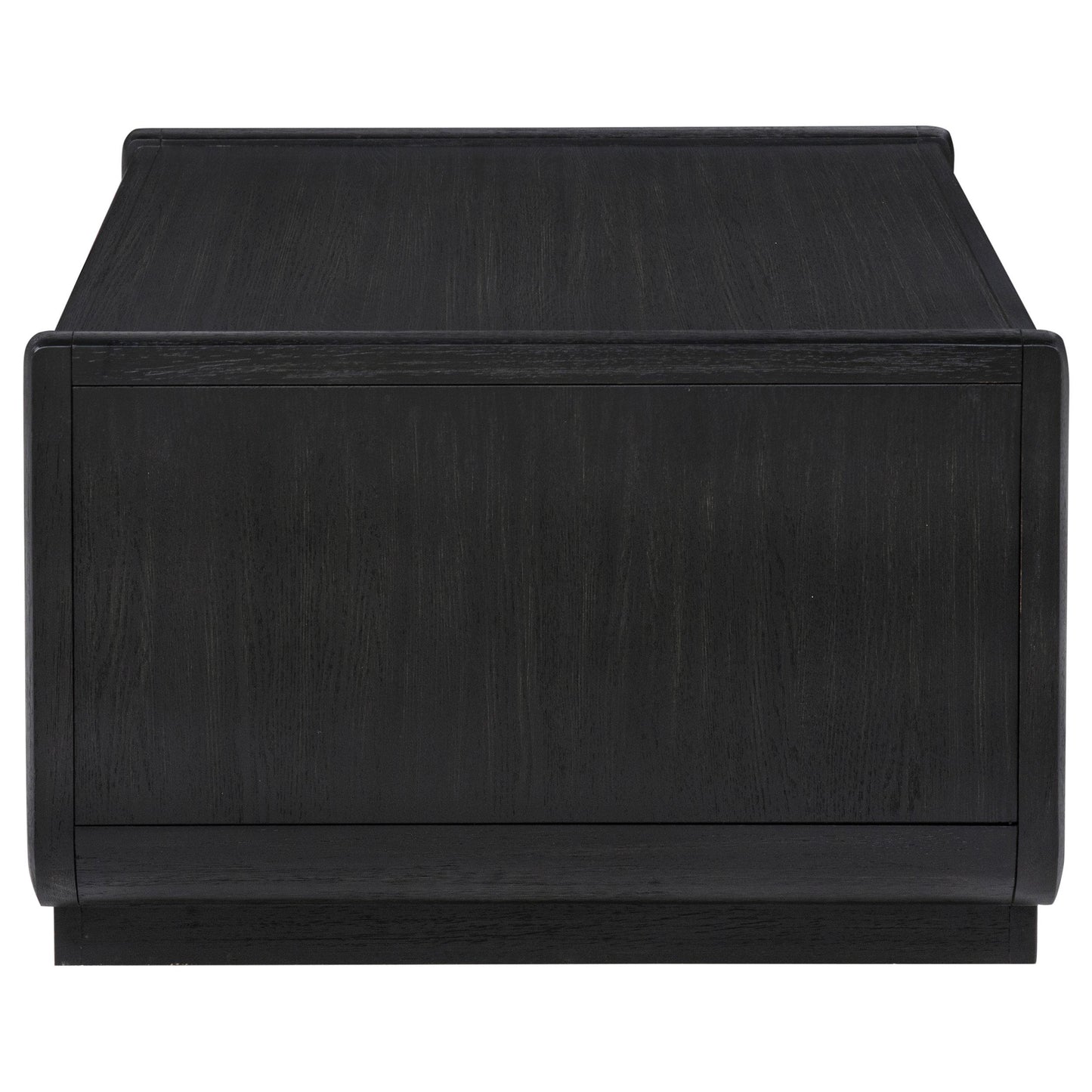  Coaster Furniture Leandro 704638 2-drawer Wood Coffee Table - Burnished Black IMAGE 4