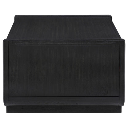  Coaster Furniture Leandro 704638 2-drawer Wood Coffee Table - Burnished Black IMAGE 4
