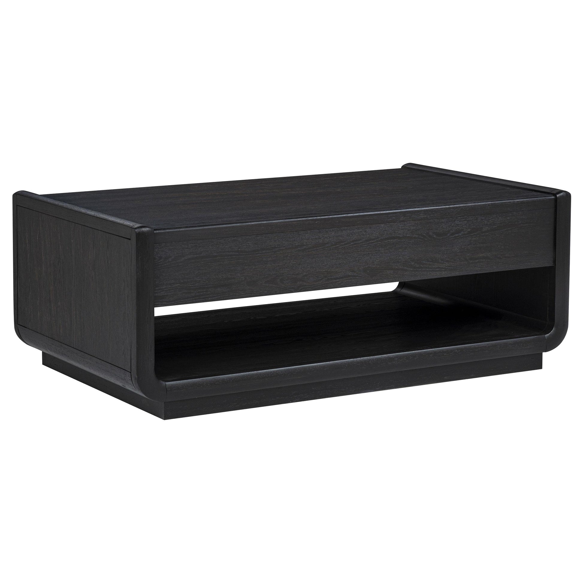  Coaster Furniture Leandro 704638-S2 2-piece Wood Coffee and End Table Set - Burnished Black IMAGE 1