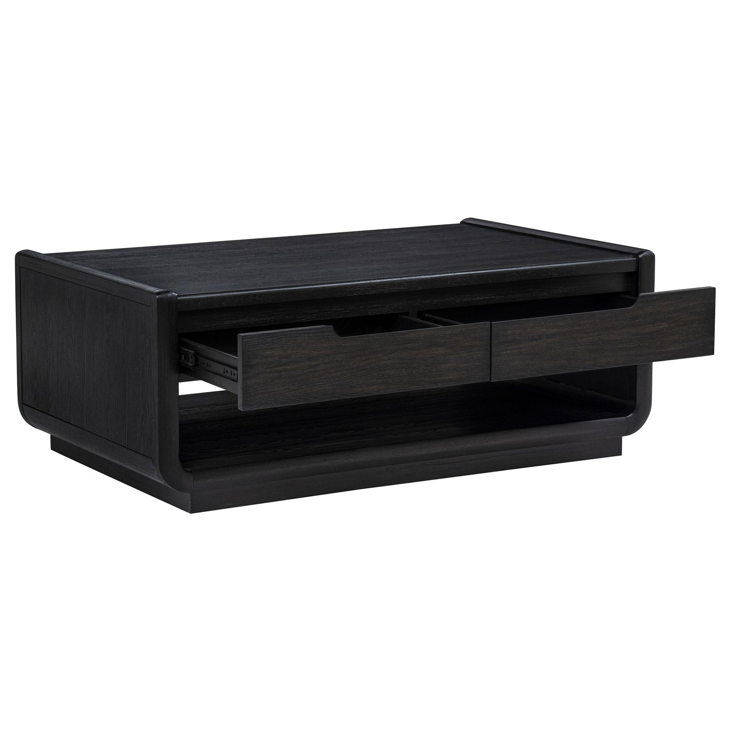  Coaster Furniture Leandro 704638-S2 2-piece Wood Coffee and End Table Set - Burnished Black IMAGE 12