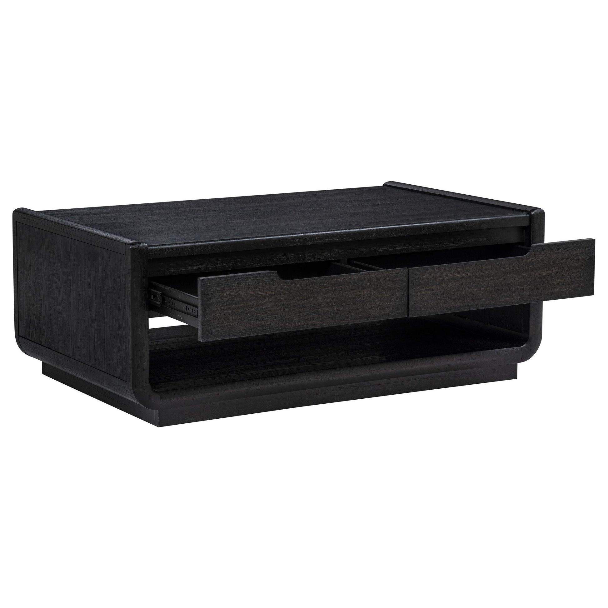  Coaster Furniture Leandro 704638-S2 2-piece Wood Coffee and End Table Set - Burnished Black IMAGE 12