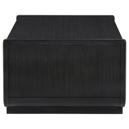  Coaster Furniture Leandro 704638-S2 2-piece Wood Coffee and End Table Set - Burnished Black IMAGE 4