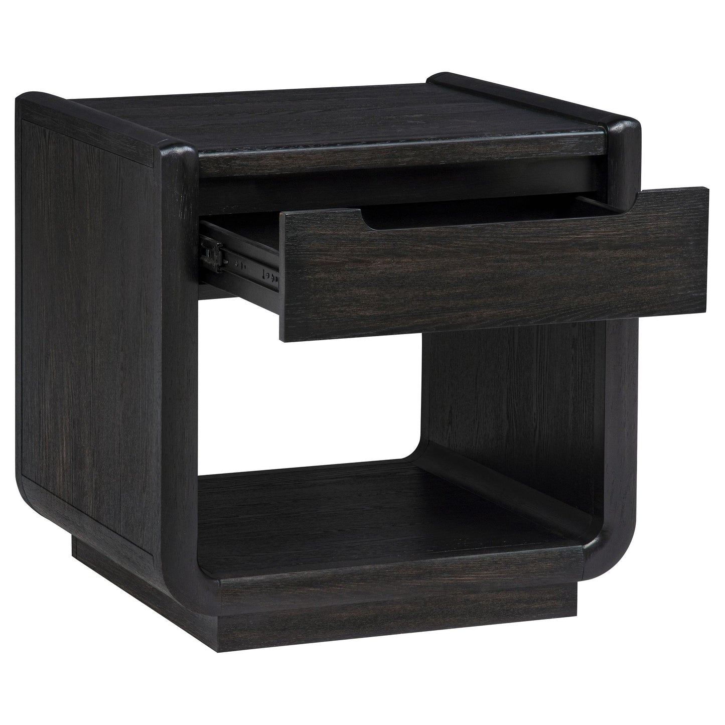 Coaster Furniture Leandro 704638-S3 3-piece Wood Coffee and End Table Set - Burnished Black IMAGE 7