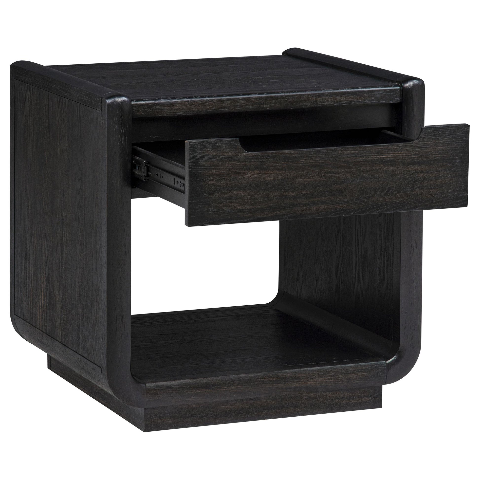  Coaster Furniture Leandro 704638-S3 3-piece Wood Coffee and End Table Set - Burnished Black IMAGE 7