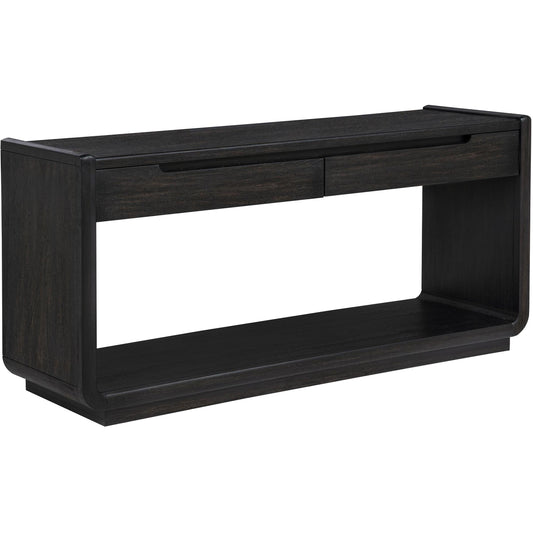  Coaster Furniture Leandro 704639 2-drawer Entryway Sofa Console Table - Burnished Black IMAGE 1