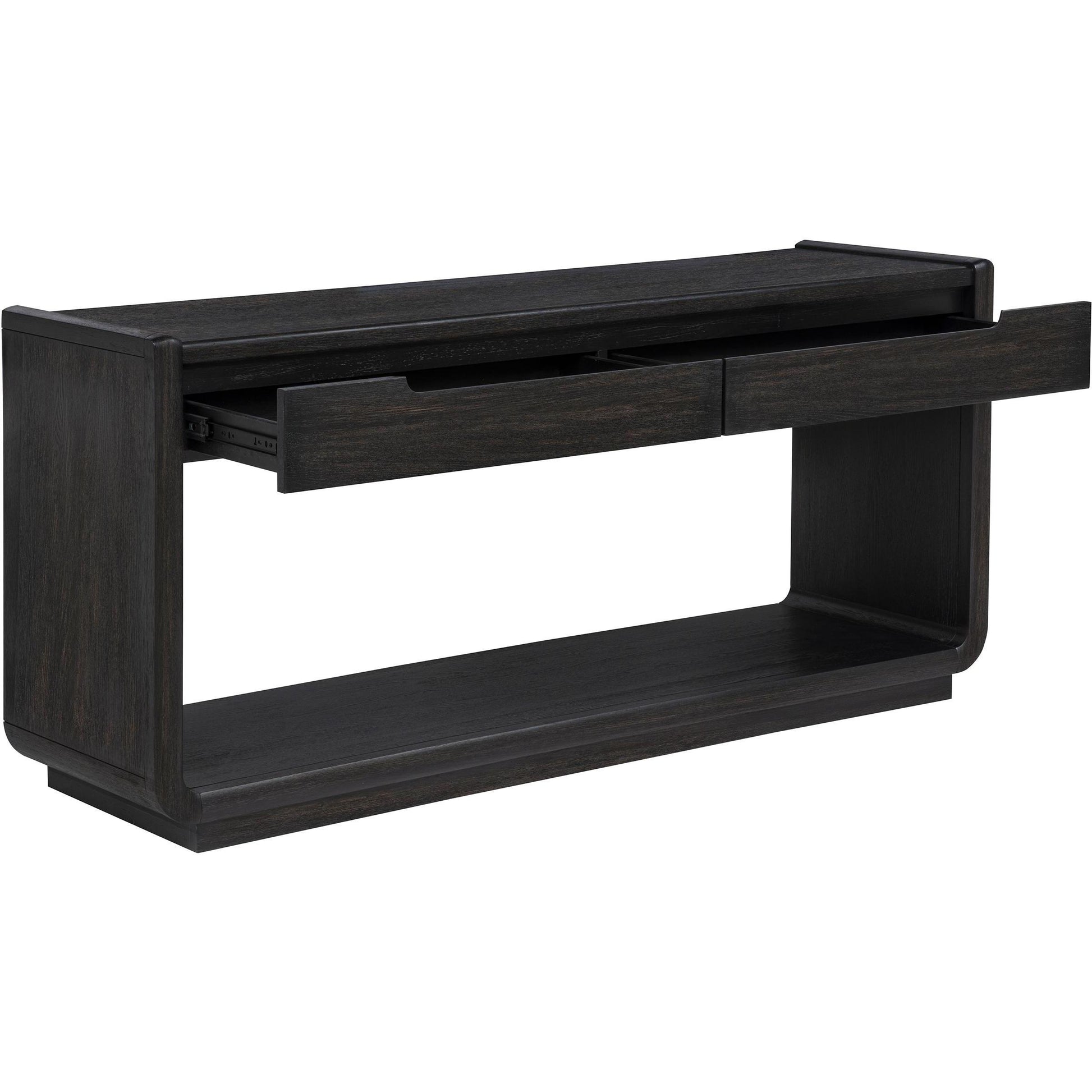  Coaster Furniture Leandro 704639 2-drawer Entryway Sofa Console Table - Burnished Black IMAGE 3