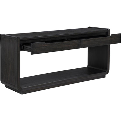  Coaster Furniture Leandro 704639 2-drawer Entryway Sofa Console Table - Burnished Black IMAGE 3